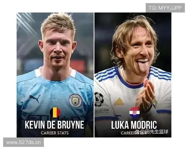 在高位逼抢下莫德里奇与德布劳内的传球分布出现分化趋势